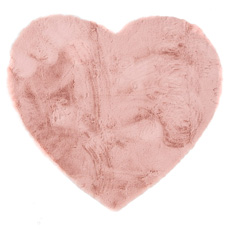 Παιδικά χαλιά 1,00Χ1,00 τεχνητή γούνα, αντιολισθητικό υπόστρωμα Royal Carpet Bunny Kids Heart Pink
