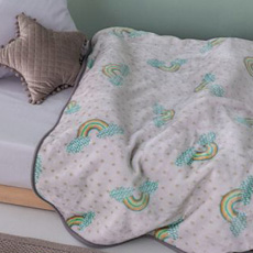 Βελουτέ Super Soft κουβέρτες για Αγκαλιά, Κούνια και Μονό Κρεβάτι Palamaiki Rainy