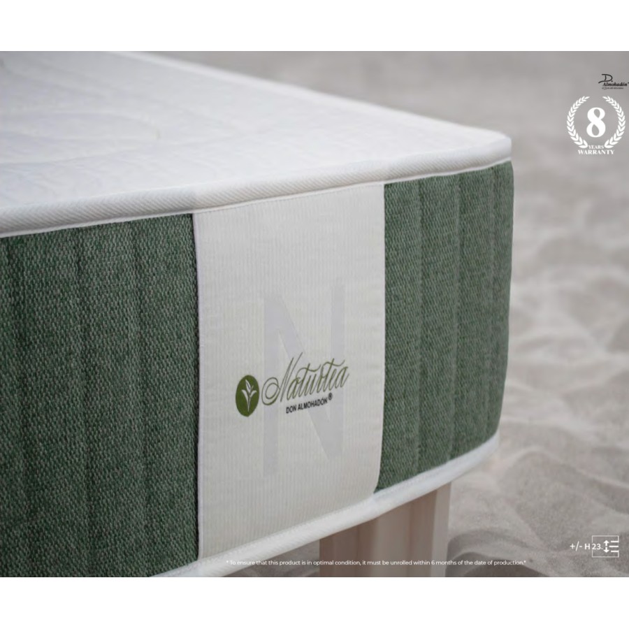 Στρώμα Ύπνου Ανατομικό - Ορθοπεδικό Memory Foam Υπέρδιπλο (180x190/23cm) Newhome Naturtea 23