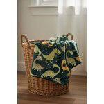 Κουβέρτα Βρεφική Κούνιας (110x140) Βελουτέ Astron Dinosaurs