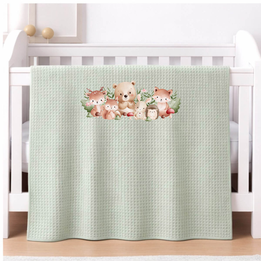 Κουβέρτα Πικέ Βρεφική Κούνιας (110x140) Βαμβακερή Astron Oil