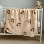 Κουβέρτα Βρεφική Κούνιας (110x140) Βελουτέ Astron Sweet Girl