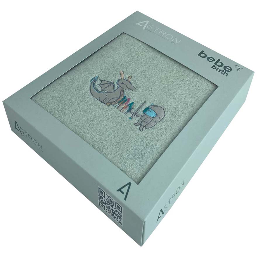 Σετ Πετσέτες 2 τεμαχίων Παιδικές (Χειρός | Λουτρού) Με Κέντημα Astron Ippotes