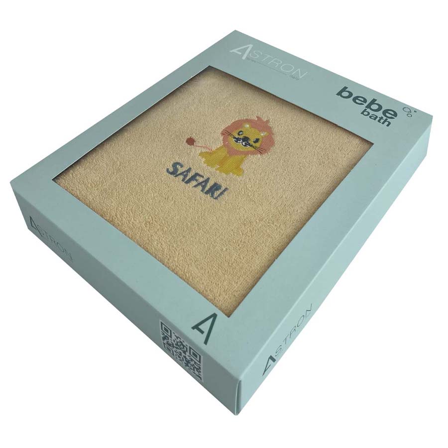 Σετ Πετσέτες 2 τεμαχίων Παιδικές (Χειρός | Λουτρού) Με Κέντημα Astron Safari & Zoo