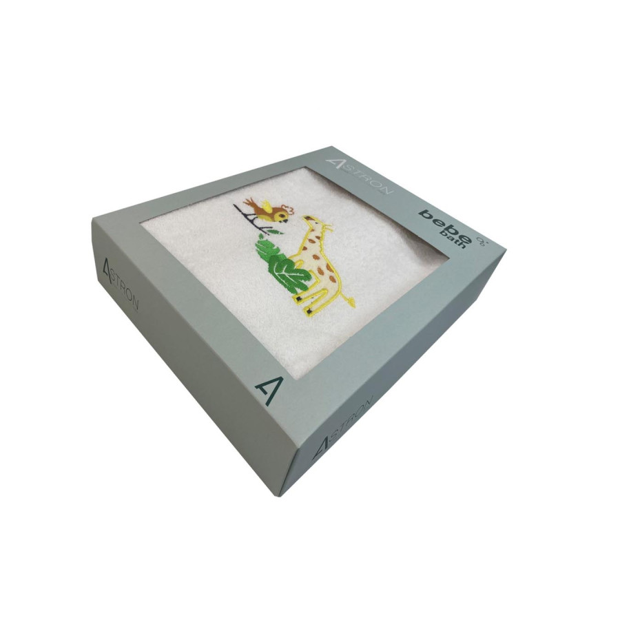 Σετ Πετσέτες 2 τεμαχίων Παιδικές (Χειρός | Λουτρού) Με Κέντημα Astron Zoo