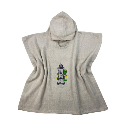 Πόντσο Παιδικό με Κουκούλα (No 2-4) (55x110) Βαμβακερό Astron Dragon