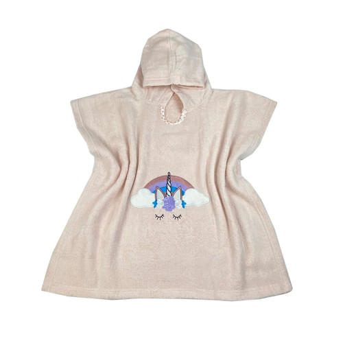 Πόντσο Παιδικό με Κουκούλα (No 2-4) (55x110) Βαμβακερό Astron Over The Rainbow