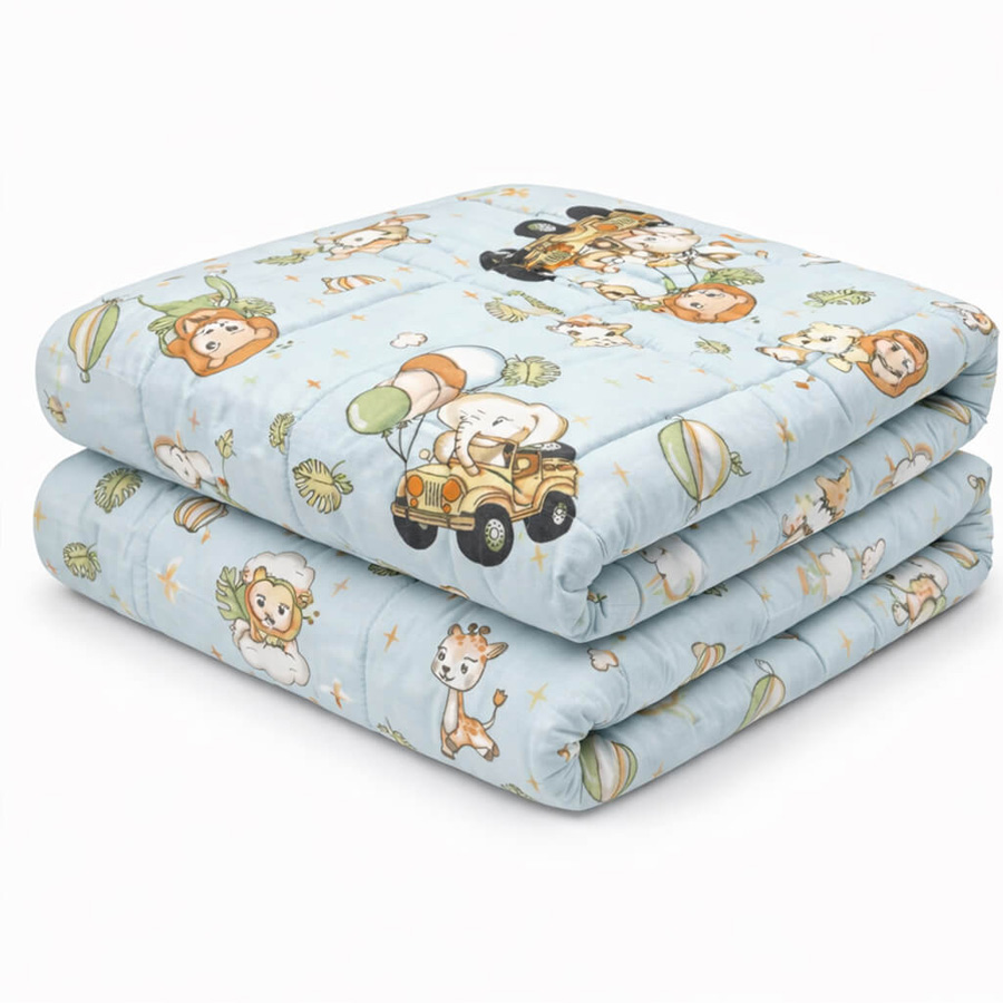 Πάπλωμα Βρεφικό Κούνιας (110x140) Βαμβακερό Astron Happy Zoo