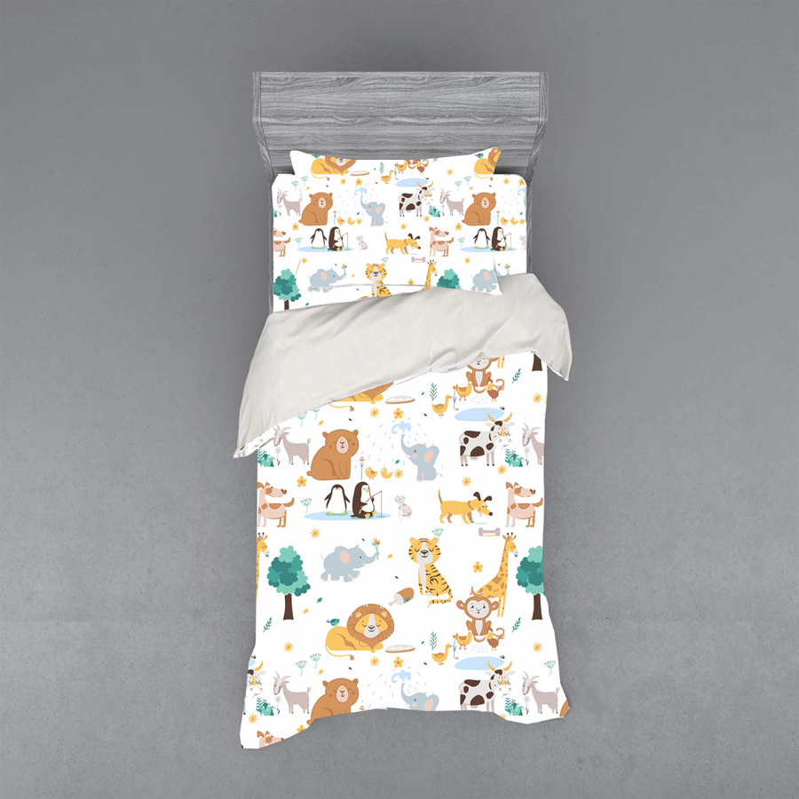 Σετ Σεντόνια Παιδικά Μονά (170x260) Βαμβακερά Astron Animals