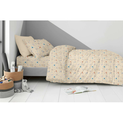 Σετ Σεντόνια Παιδικά Μονά (170x260) Βαμβακερά Astron Boho Animals