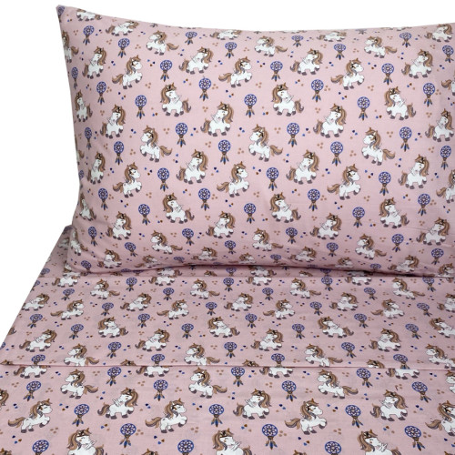 Σετ Σεντόνια Παιδικά Μονά (170x260) Βαμβακερά Astron Boho Unicorn