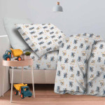 Κατωσέντονο Παιδικό Με Μαξιλαροθήκη Μονό Με Λάστιχο (100x200+30) Βαμβακερό Astron Trucks