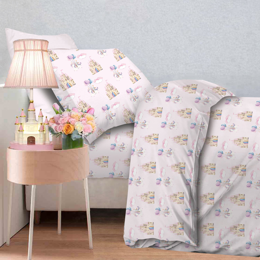 Σετ Σεντόνια Παιδικά Μονά (170x260) Βαμβακερά Astron Unicorn Fly