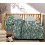 Σετ Σεντόνια Βρεφικά Κούνιας (130x170) Με Λάστιχο Βαμβακερά Astron Dinosaurs