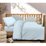 Σετ Σεντόνια Βρεφικά Κούνιας (130x170) Με Λάστιχο Βαμβακερά Astron Paradise Blue