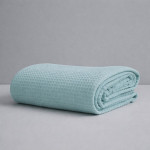 Κουβέρτα Πικέ Υπέρδιπλη (230x245) Μονόχρωμη Βαμβακερή Astron Waffle Petrol