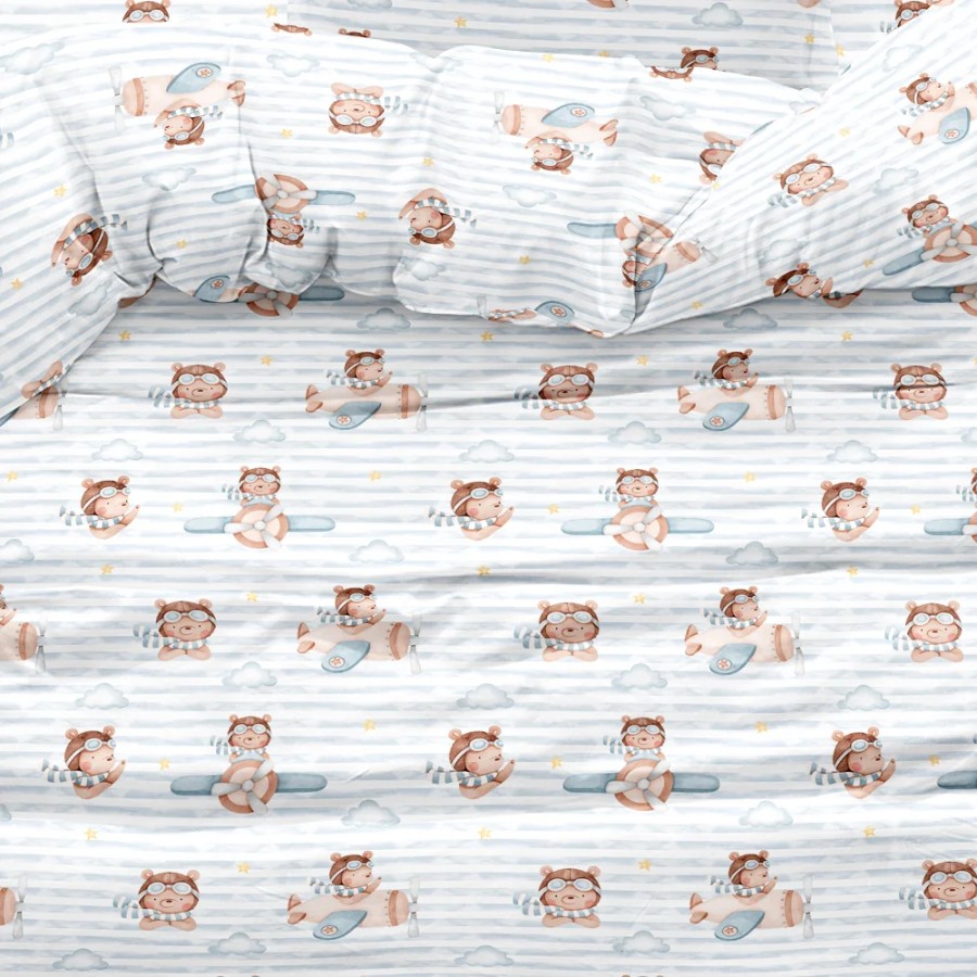 Πάπλωμα Κούνιας Βρεφικό (110x140) Borea Pilot