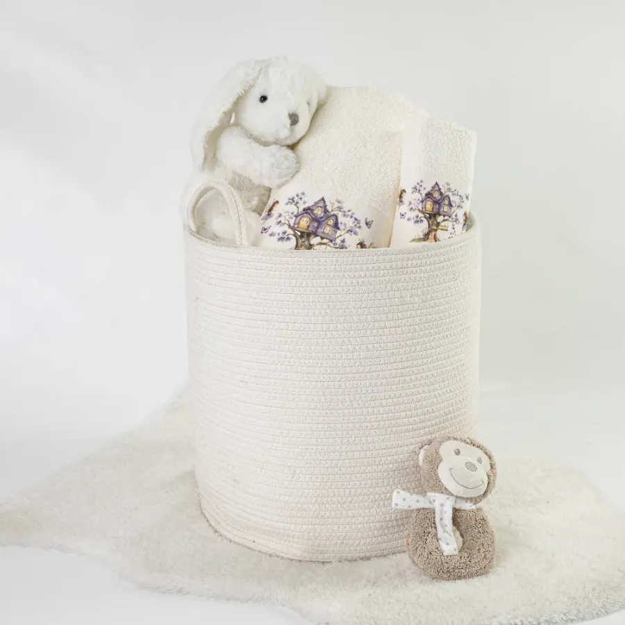 Σετ Πετσέτες 2 τεμαχίων Παιδικές (Χειρός | Λουτρού) Borea Magic Garden Εκρού