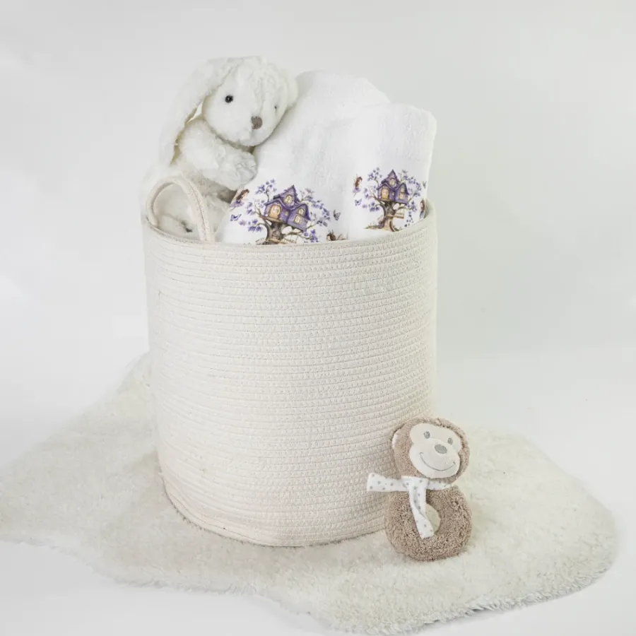 Σετ Πετσέτες 2 τεμαχίων Παιδικές (Χειρός | Λουτρού) Borea Magic Garden Λευκό