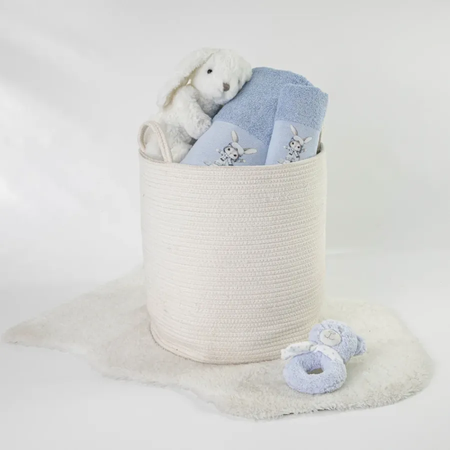 Σετ Πετσέτες 2 τεμαχίων Παιδικές (Χειρός | Λουτρού) Borea Snowboard Σιέλ