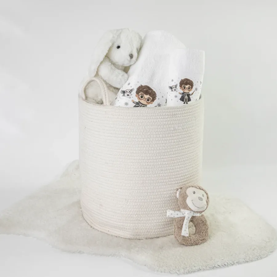 Σετ Πετσέτες 2 τεμαχίων Παιδικές (Χειρός | Λουτρού) Borea Wizard Λευκό