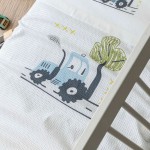 Κουβέρτα βρεφική μπεμπέ (110x140) πικέ βαμβακερή Borea Trucky