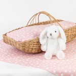 Σετ Σεντόνια Βρεφικά Λίκνου (70x120) Βαμαβκερά Borea Stars ροζέ