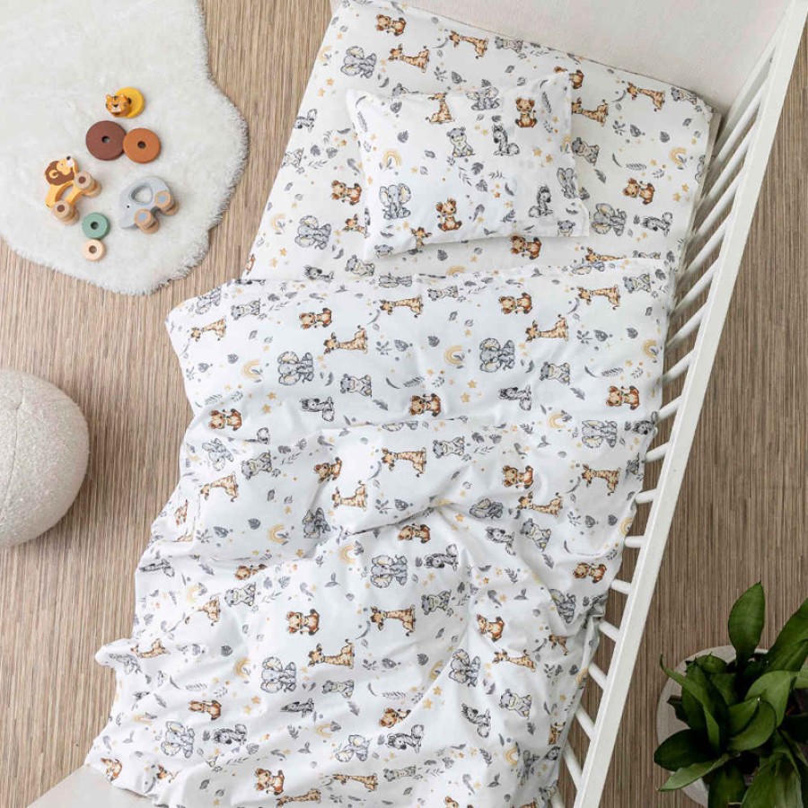 Σετ Σεντόνια Βρεφικά Μπεμπέ (120x160) Borea Roar