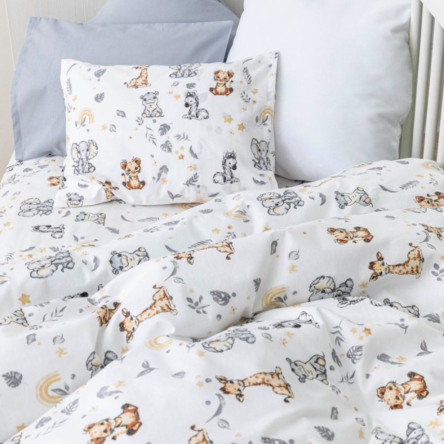 Σετ Σεντόνια Βρεφικά Μπεμπέ (120x160) Borea Roar