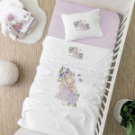 Σετ Σεντόνια Βρεφικά Κούνιας (120x160) Βαμβακερά Borea Lily