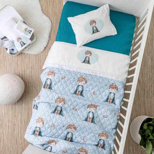 Κουβερλί Βρεφικό Μπεμπέ για κούνια (110x140) Borea Little King