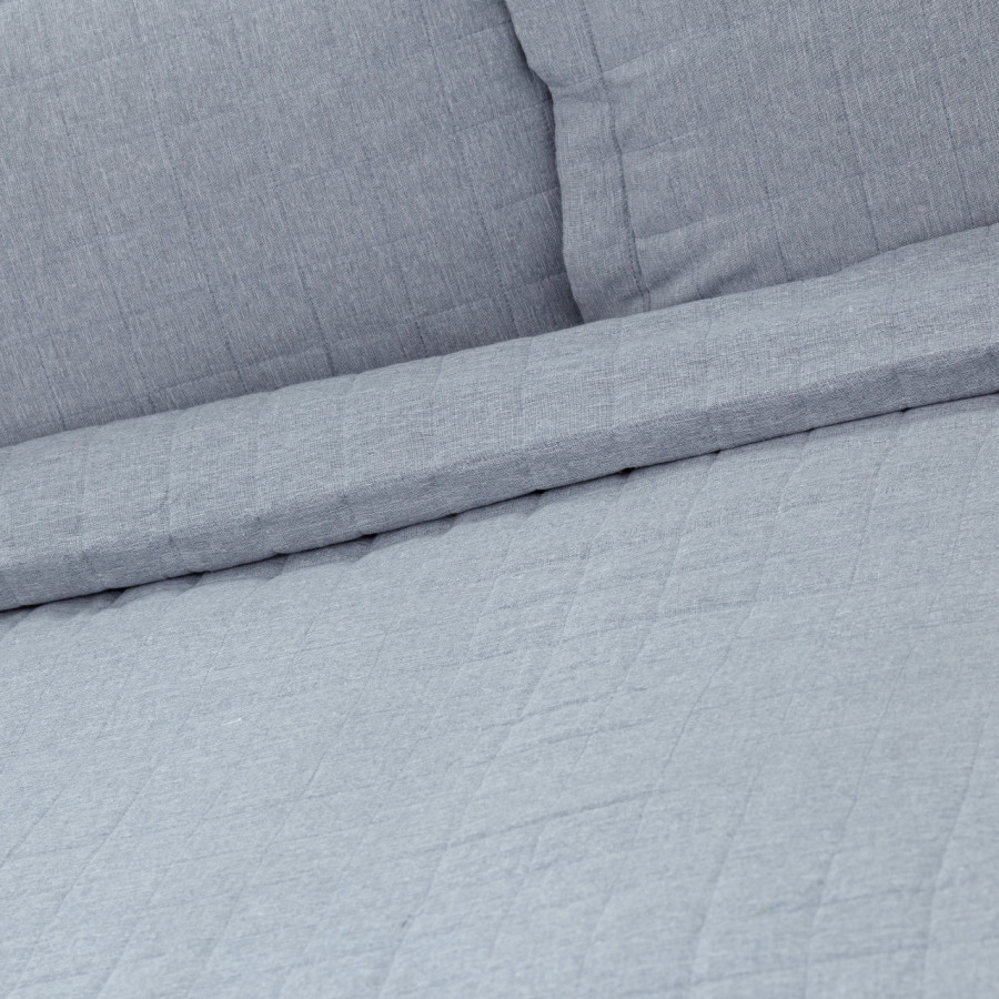 Κουβερλί Υπέρδιπλο (220x240) με εφέ Λινού Borea Λινό Γκρι