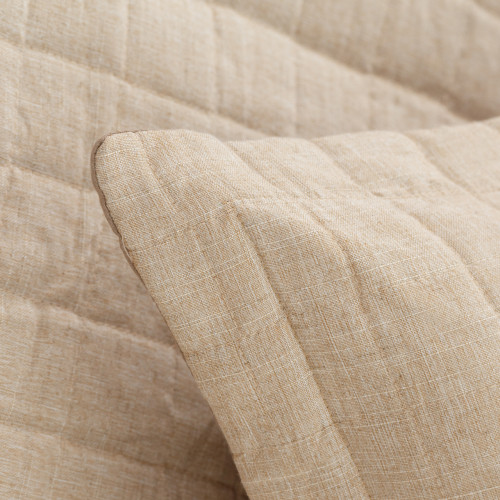 Κουβερλί Μονό (160x220) με εφέ Λινού Borea Λινό Μπεζ