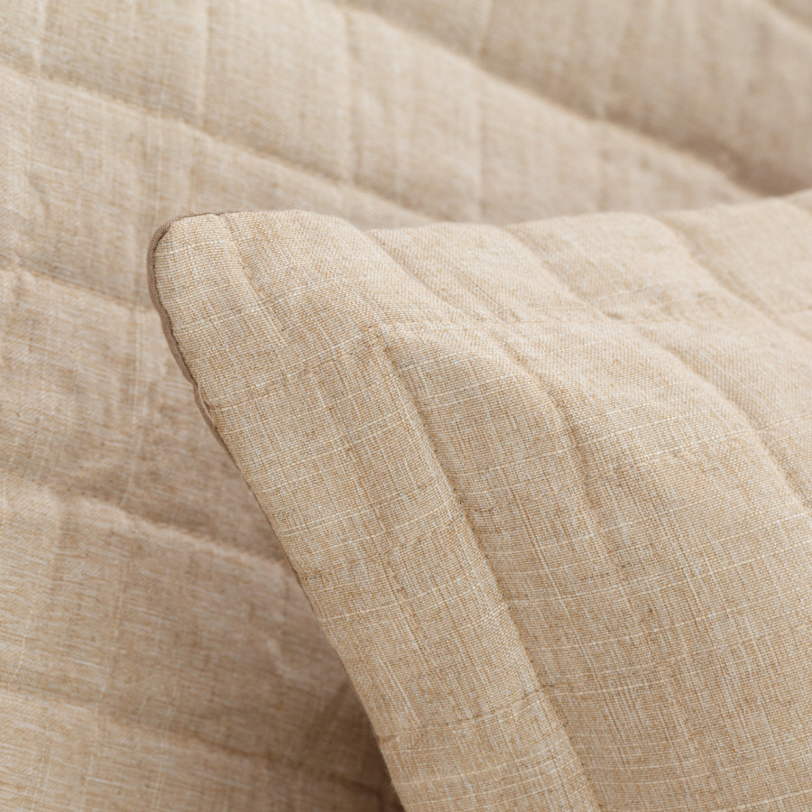 Κουβερλί Μονό (160x220) με εφέ Λινού Borea Λινό Μπεζ