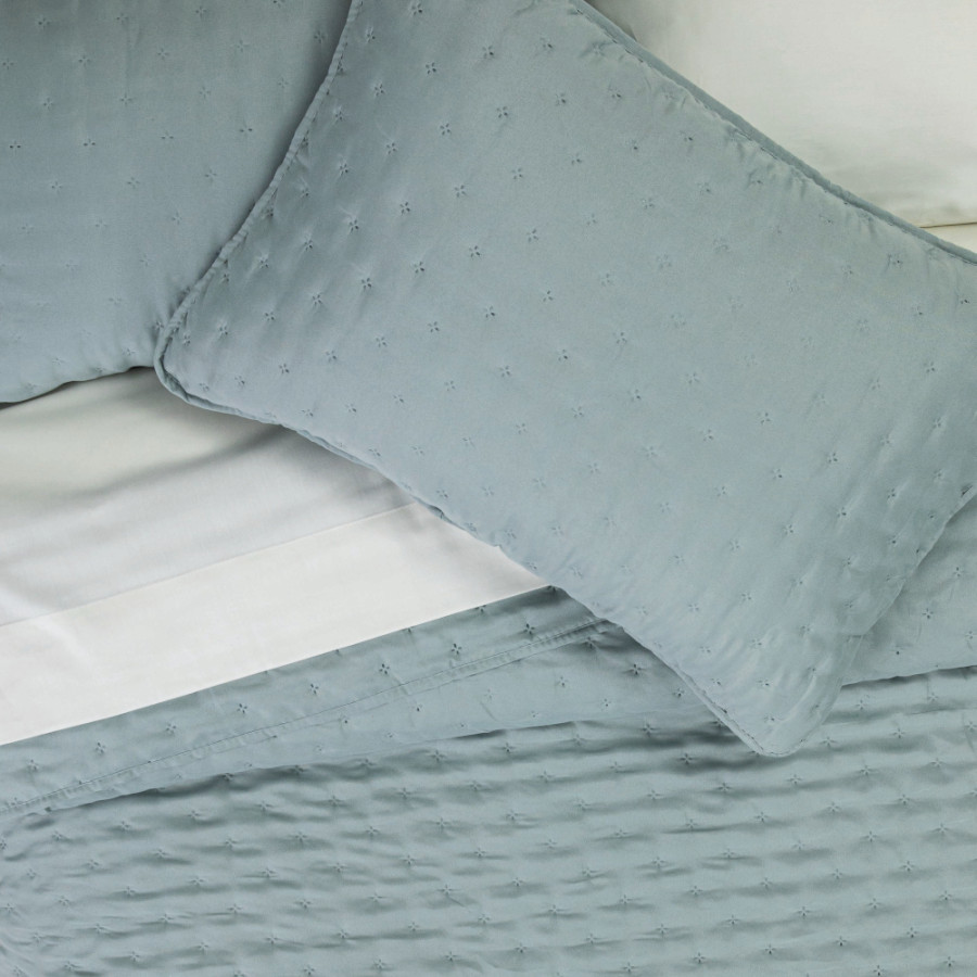 Σετ Κουβερλί Υπέρδιπλο (220x240) με μαξιλαροθήκες Borea Croiset Μέντα