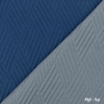 Κουβερλί Μονό (160x240) Διπλής Όψεως Borea Diamond Μπλε - Γκρι
