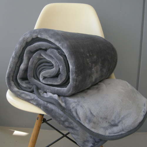 Κουβέρτα Υπέρδιπλη (220x240) Βελουτέ, Super Soft Borea K-4 Γκρι