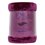 Κουβέρτα Υπέρδιπλη (220x240) Βελουτέ, Super Soft Borea K-4 Μελιτζανί