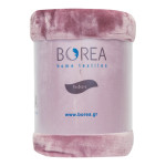 Κουβέρτα Υπέρδιπλη (220x240) Βελουτέ, Super Soft Borea K-4 Ροζέ