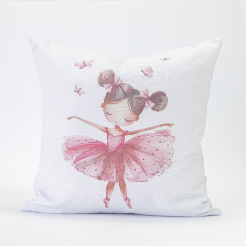 Διακοσμητική Μαξιλαροθήκη Φιγούρας (45x45) με Ψηφιακή Εκτύπωση Borea Balletto