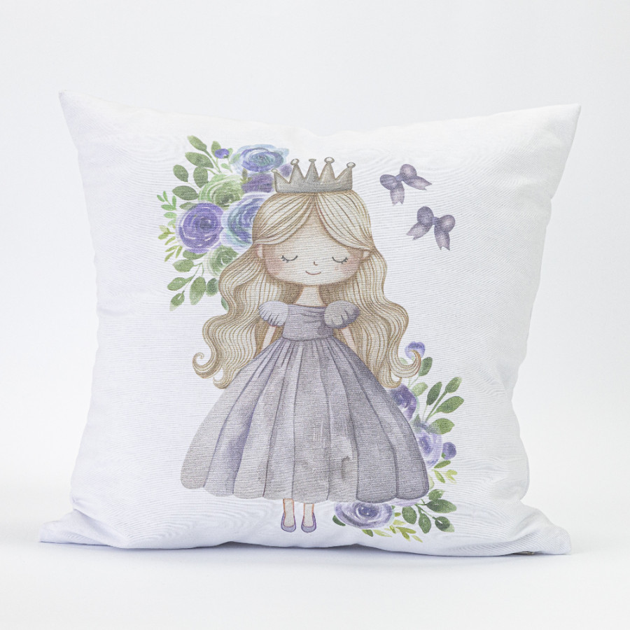 Διακοσμητική Μαξιλαροθήκη Φιγούρας (45x45) με Ψηφιακή Εκτύπωση Borea Lily