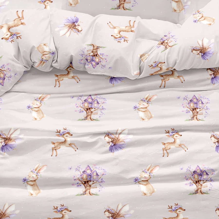 Σετ Κουβερλί Μονό Παιδικό (160x220) με μαξιλαροθήκη Borea Magic Garden