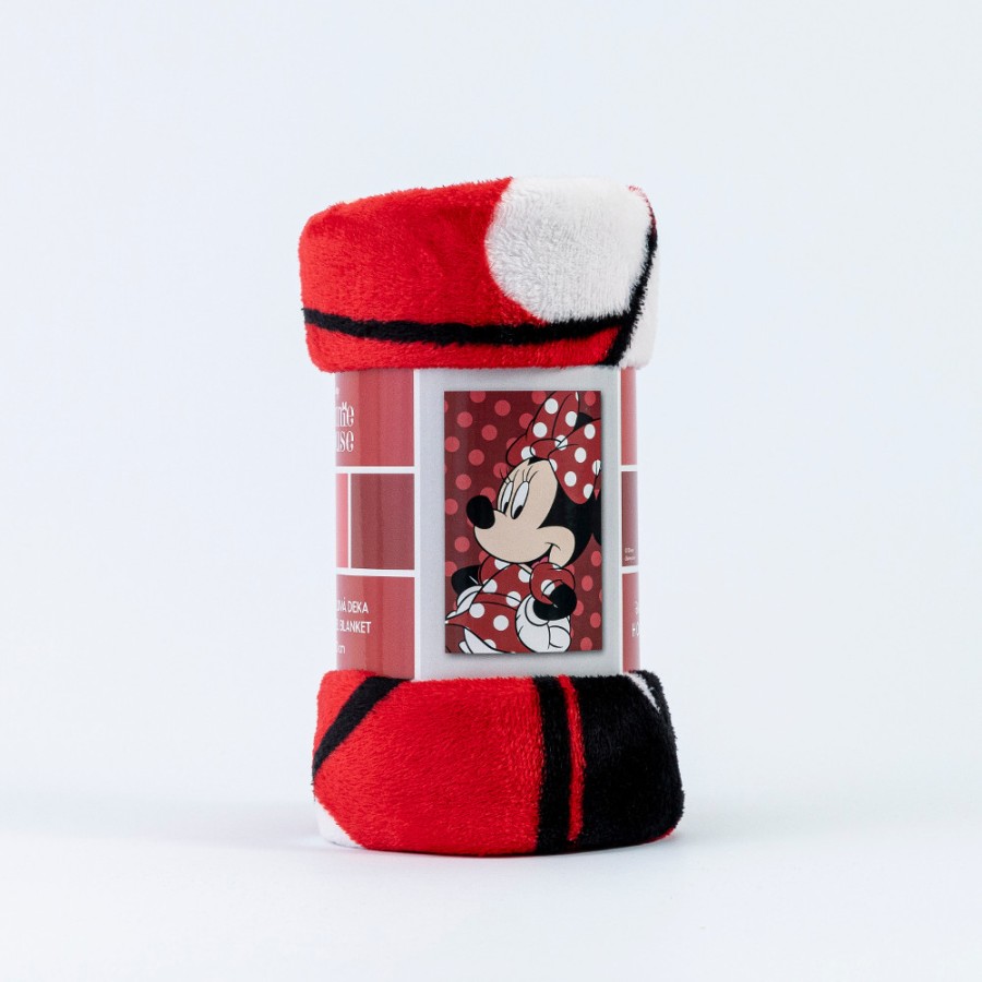 Κουβέρτα Παιδική Καναπέ (100x150) Flannel Fleece Borea Disney Minnie Red