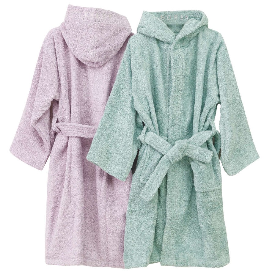 Μπουρνούζι Παιδικό - Εφηβικό με Κουκούλα (No 15-16) Borea Teenager Φυστικί