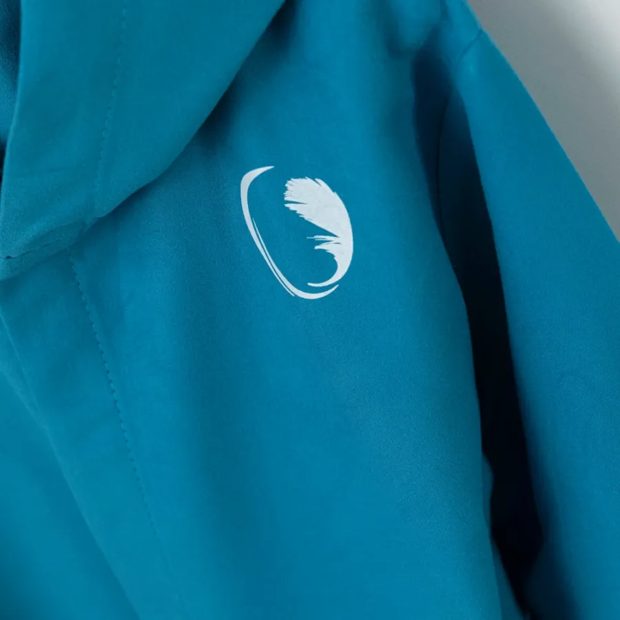 Μπουρνούζι Quick Dry Παιδικό - Εφηβικό με Κουκούλα (No 15-16) Borea Torpedo Μπλε