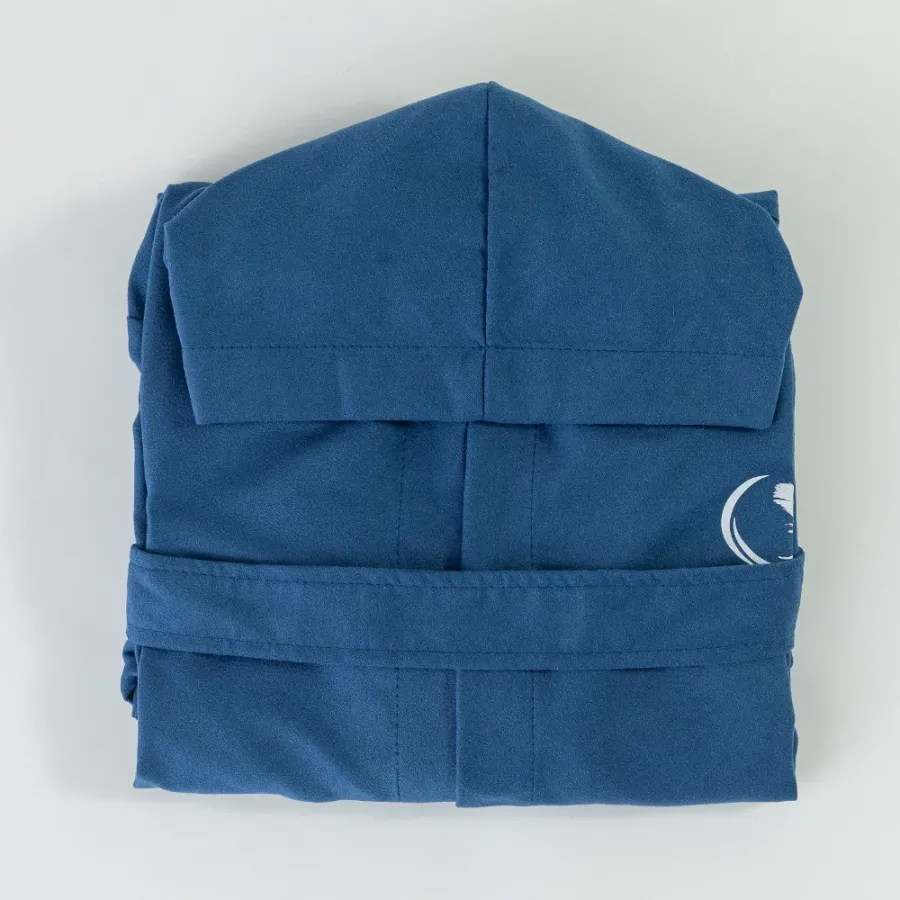 Μπουρνούζι Quick Dry Παιδικό - Εφηβικό με Κουκούλα (No 15-16) Borea Torpedo Μπλε