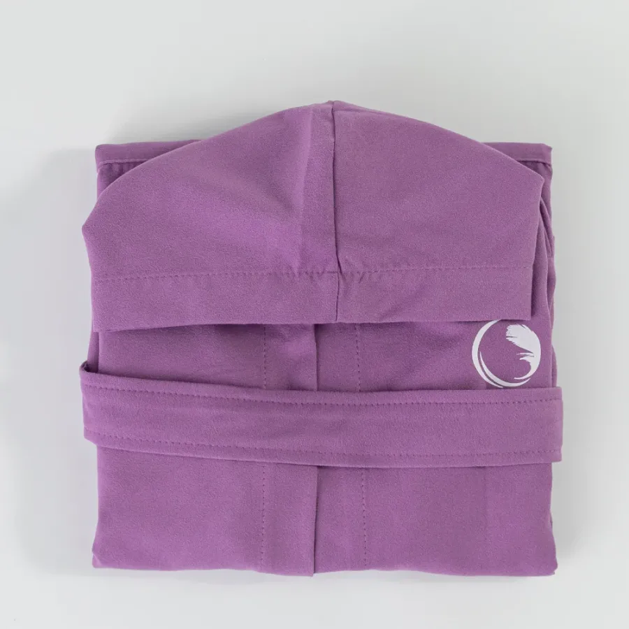 Μπουρνούζι Quick Dry Παιδικό - Εφηβικό με Κουκούλα (No 13-14) Borea Torpedo Μωβ