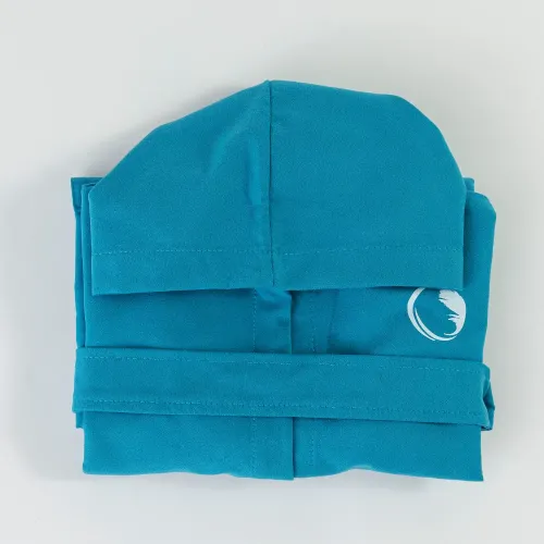 Μπουρνούζι Quick Dry Παιδικό - Εφηβικό με Κουκούλα (No 11-12) Borea Torpedo Τυρκουάζ