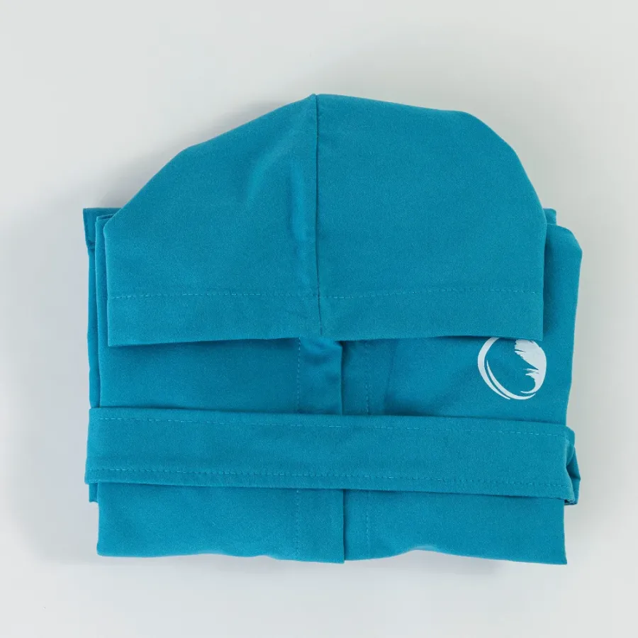 Μπουρνούζι Quick Dry Παιδικό - Εφηβικό με Κουκούλα (No 15-16) Borea Torpedo Τυρκουάζ