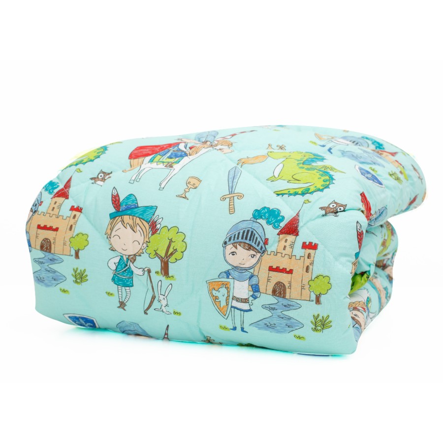 Πάπλωμα Μονό (160x240) Παιδικό Βαμβακερό Newhome Ιππότης Π-8 βεραμάν